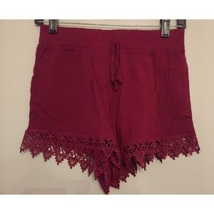 Size Small- Burgandy Shorts